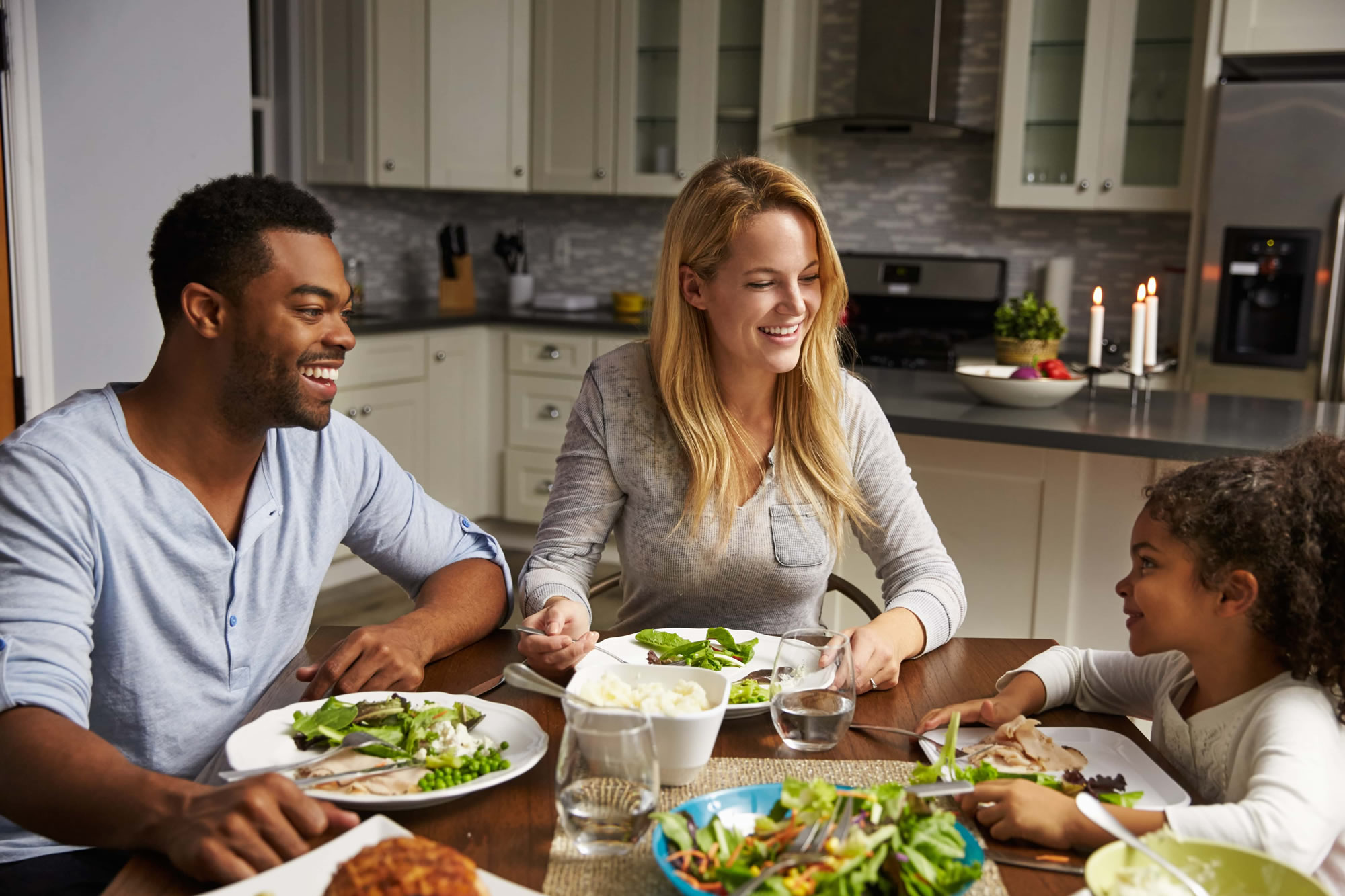 The importance of coming together at the dinner table once a week for improved communication