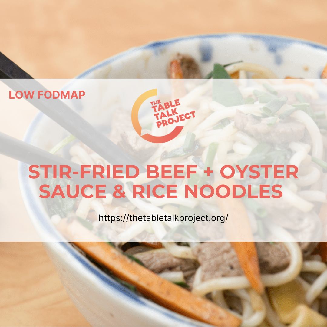 Low Fodmap Stirfried beef with oyster sauce & rice noodles The Table