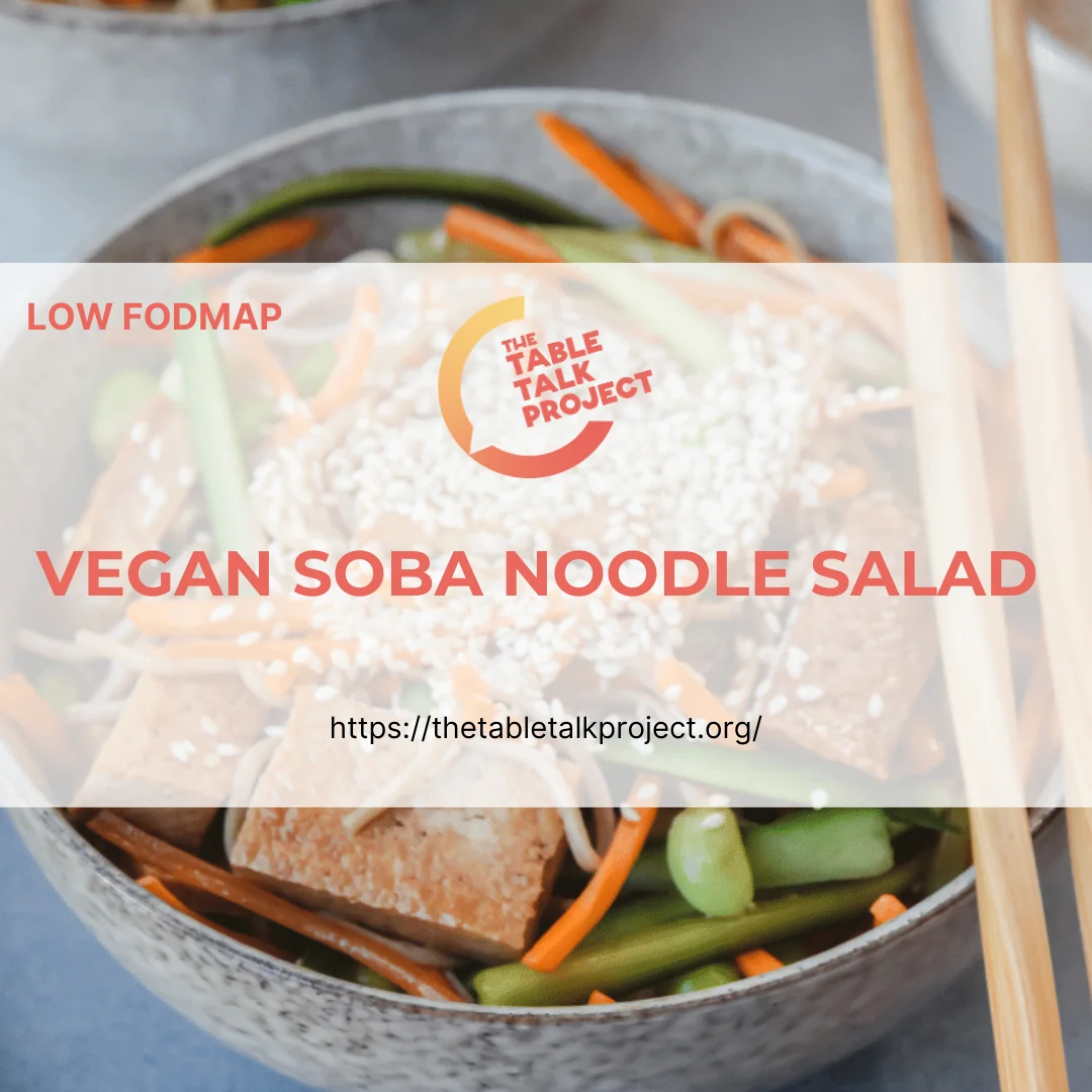 Low Fodmap Vegan soba noodle salad The Table Talk Project