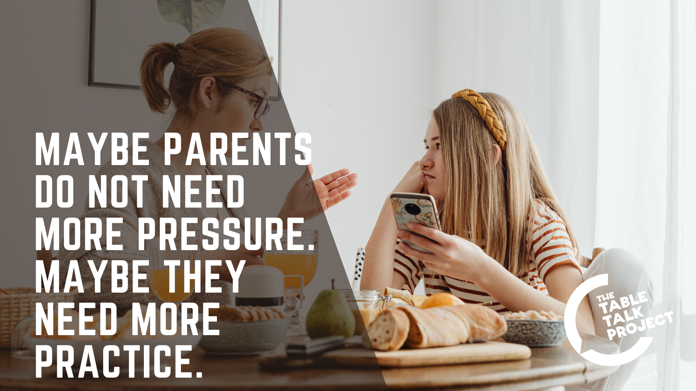 Maybe parents do not need more pressure. Maybe they need more practice.